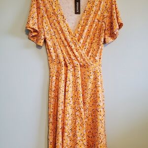 Versace Vibrant Orange Midi Dress